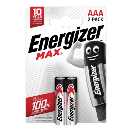 Energizer Max alkáli mikro ceruza elem AAA 2db/bliszter