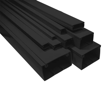 Pawbol kábelcsatorna fekete 20x18 mm műanyag 60m/köteg