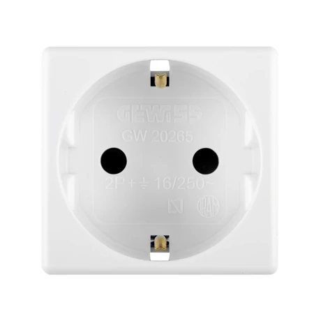 Gewiss 2P+F dugalj 16A fehér 2 modul GW20265