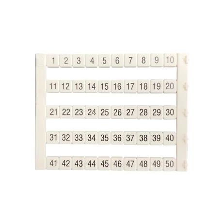 IMO sorkapocs jelölő címke 1-50 fehér 5x5 mm MT-1-50
