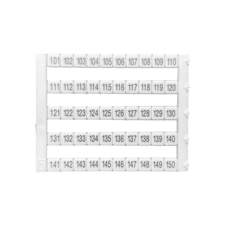 IMO sorkapocs jelölő címke 101-150 fehér 5x5 mm MT5-101-150