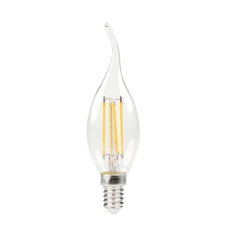Kanlux LED izzó filament E14 gyertya láng 3,4W 470lm 2700K XLED C35F 39082