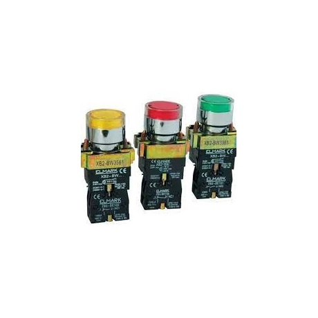 LED-ES NYOMÓGOMB EL2-BW 3671 230V KÉK