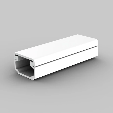 KOPOS KOLIN Műanyag kábelcsatorna 15x10mm tetővel fehér 2m öntapadós 128m/cs LH 15X10 P2