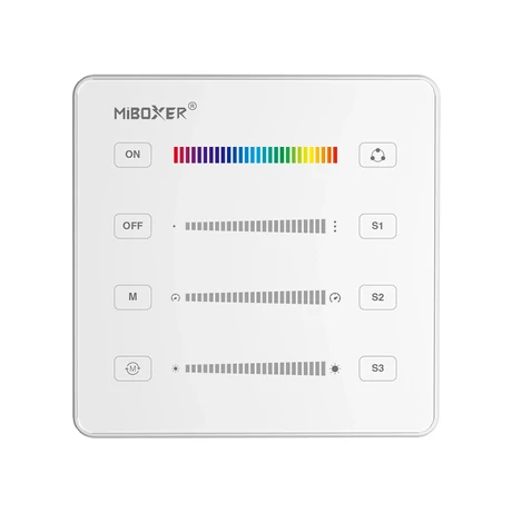 MiBoxer fali távirányító digitális LED szalag vezérléséhez fehér B6