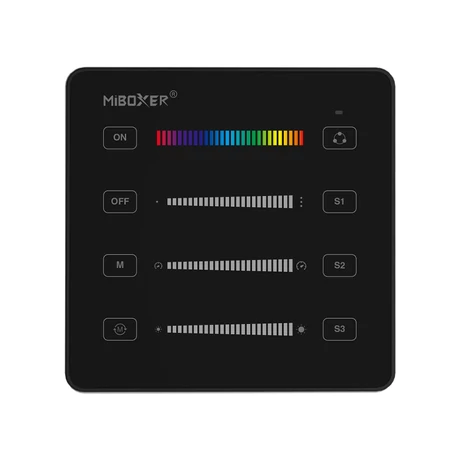 MiBoxer fali távirányító digitális LED szalag vezérléséhez fekete B6B