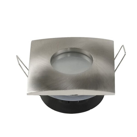 Optonica fix vízmentes négyzet beépíthető spot lámpatest szatén-nikkel IP65 2012