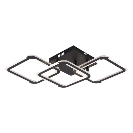 Optonica LED mennyezeti lámpa 45W 4020lm CCT fekete szögletes 19008