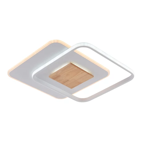 Optonica LED mennyezeti lámpa 60W 4800lm CCT fehér+fa szögletes 19013
