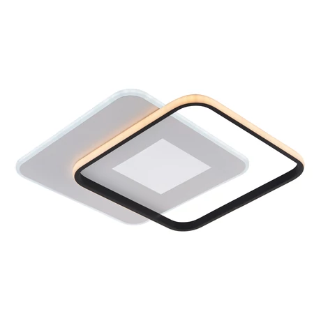 Optonica LED mennyezeti lámpa 60W 4800lm CCT fekete+fehér szögletes 19010
