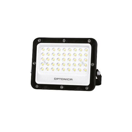 Optonica LED reflektor 30W 3000lm 6000K fekete IP65 Premium Line 15880