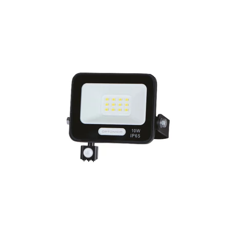 Optonica LED reflektor mozgásérzékelővel 10W 900lm 4000K fekete IP65 15849