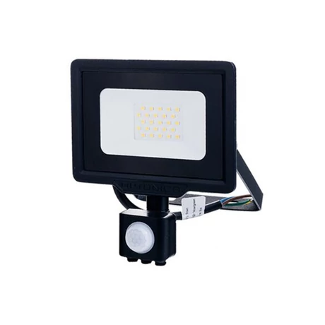 Optonica LED reflektor 20W WW+mozg. 70cm kábel fekete FL5957