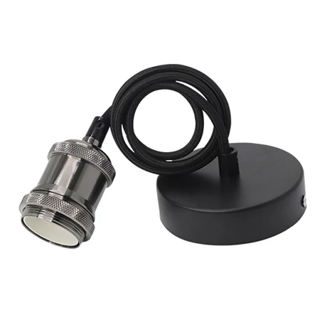 Optonica Vintage függeszték gyöngyház fekete 1xE27 9046