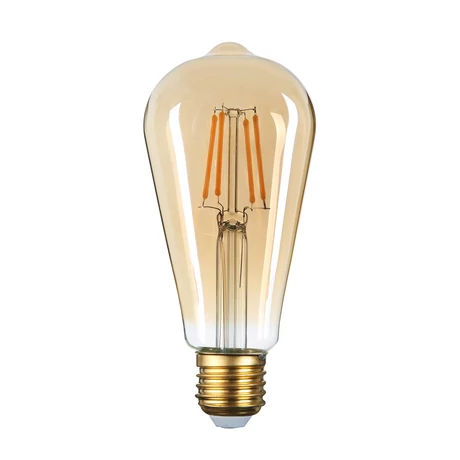Optonica vintage LED izzó filament E27 8W 700lm 2500K ST64 1305