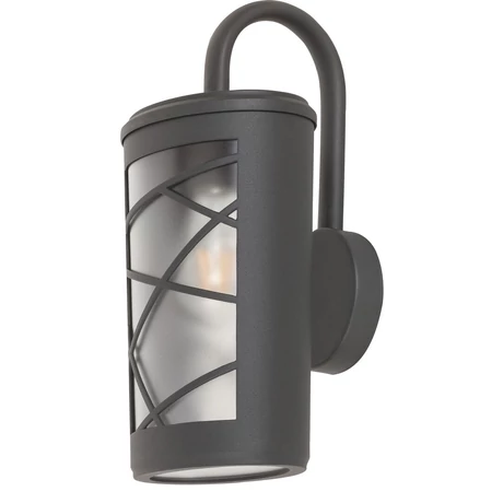 R.8742 Pescara kült fali E27 60W szür/opál IP44
