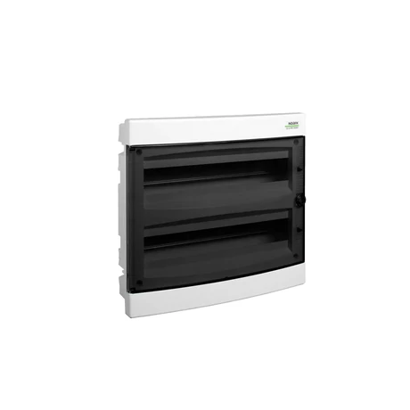 Noark Lakáselosztó süllyesztett 36 modul 2x18 modul füstszínű ajtóval 2sor IP40 101515