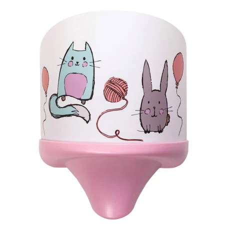 R.4570 Cathy wall light, macska és nyúl mintás