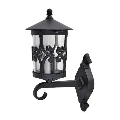 R.8414 Palma kült fali fel E27 100W fekete IP23