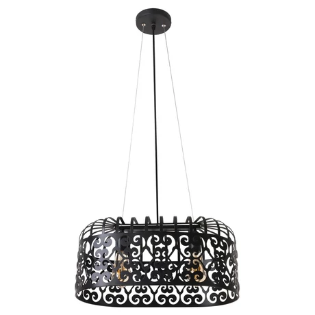 R.2157 Alessandra függ. E27 2x60W,matt fekete