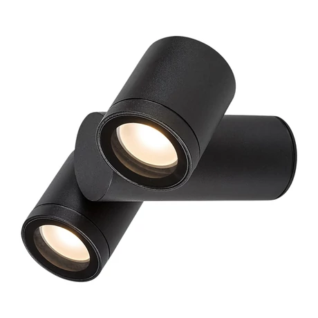 Rábalux Enol kültéri fali lámpa 2xGU10 fekete L21,5cm IP44 77111