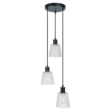 R.5333 Jarina bel. Függ. E27 3x MAX 40W,fekete
