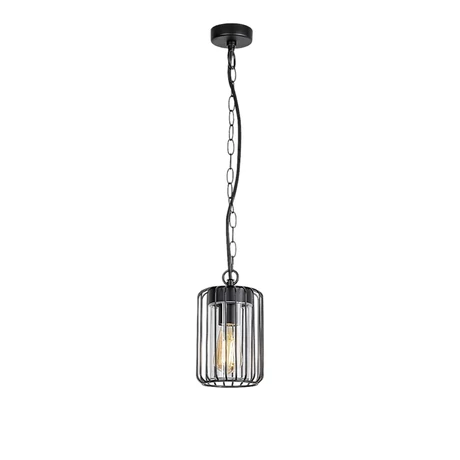 Rábalux Tarpak kültéri függeszték 1xE27 fekete H74cm IP44 77107