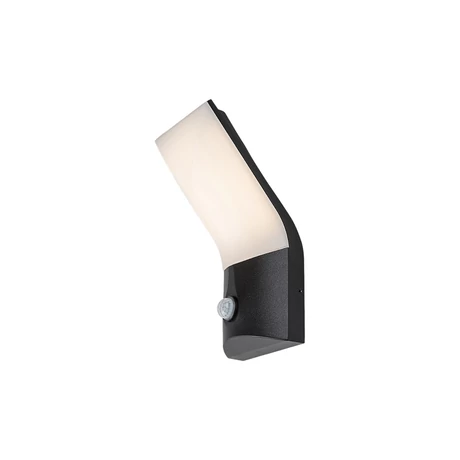 Rábalux Tolna kültéri LED fali lámpa mozgásérzékelővel 10W 3000K fekete H25cm IP54 77172