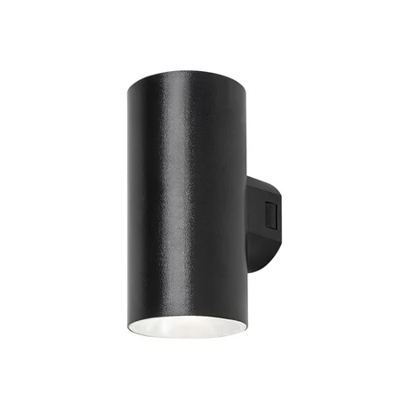 Rábalux Urfa kültéri LED fali lámpa 18W CCT fekete kör H16cm IP65 77155