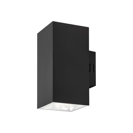 Rábalux Urfa kültéri LED fali lámpa 18W CCT fekete négyzet H16cm IP65 77157