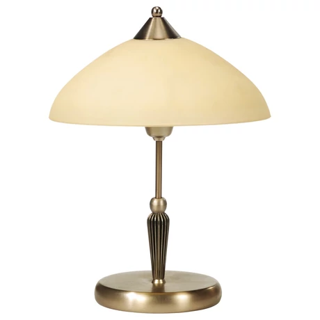 R.8172 Regina asztali E14 40W bronz-krém búra