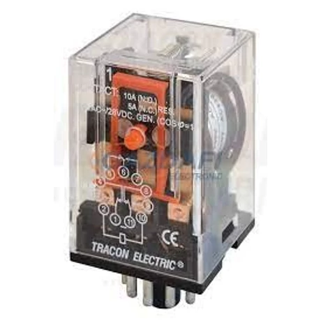 RM11- 12V DC relé 12V DC / 3×CO, (3A, 230V AC / 28V DC)