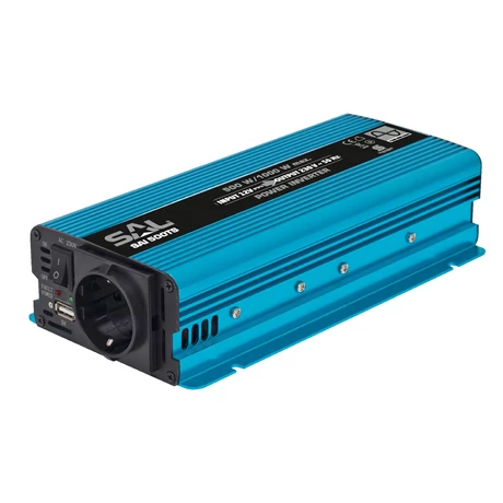 FESZÜLTSÉGÁTALAKÍTÓ, 500W, TISZTA SZINUSZ, USB - SAI 500TS