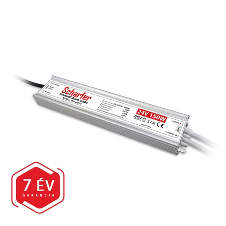 Scharfer LED tápegység 24V DC 150W 6,25A IP67 SCH-150-24