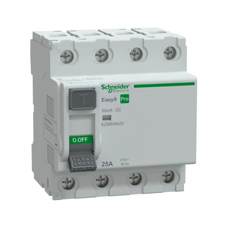 Schneider FI relé 4P 25A 30mA &quot;A&quot; áram-védőkapcsoló Easy9 Pro EZ9R49425