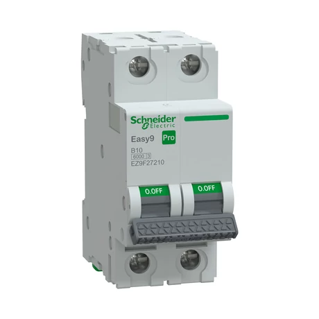 Schneider kismegszakító 2P B 10A 6kA Easy9 Pro EZ9F27210