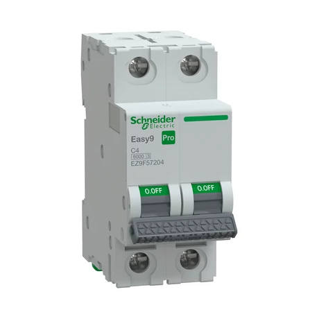 Schneider kismegszakító 2P C 4A 6kA Easy9 Pro EZ9F57204