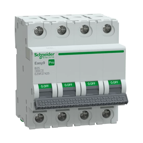 Schneider kismegszakító 4P B 25A 6kA Easy9 Pro EZ9F27425