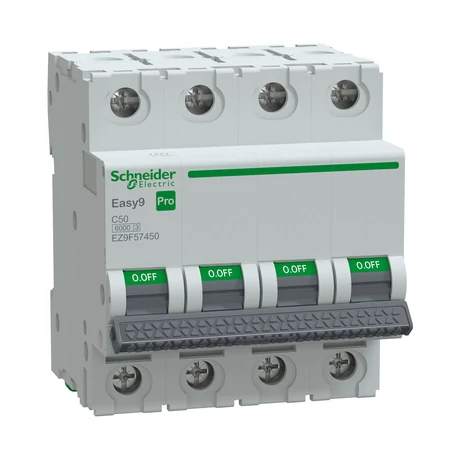 Schneider kismegszakító 4P C 50A 6kA Easy9 Pro EZ9F57450