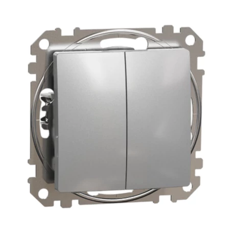 Schneider Sedna Design kettős nyomó alumínium SDD113118
