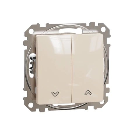 Schneider Sedna Design redőnynyomó rugós bézs SDD112114