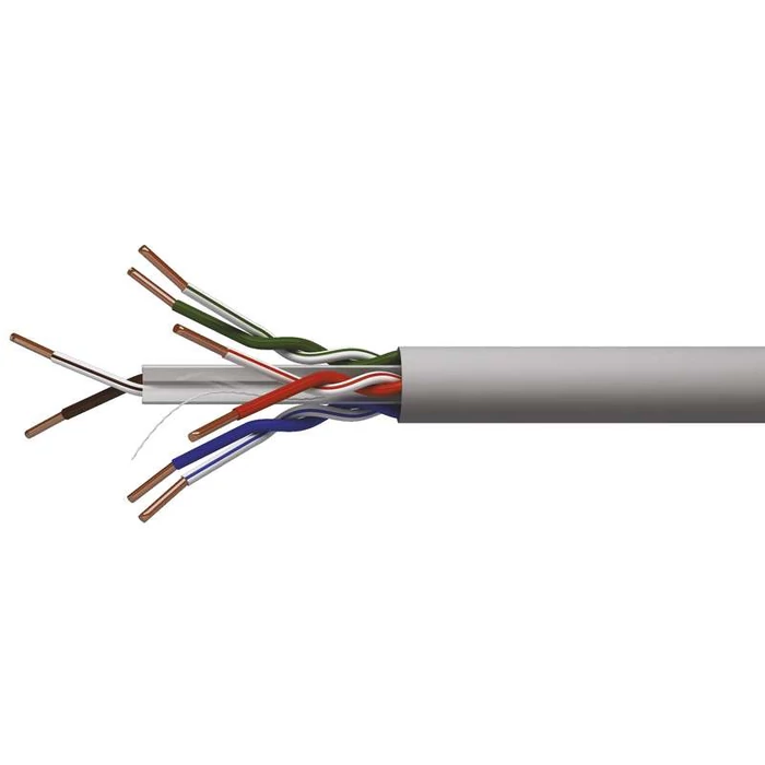 UTP CAT6 Fali internet kábel 23AWG réz vezeték Emos S9131 305m/dob