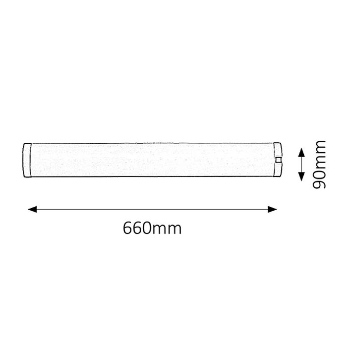 Rábalux Soft fénycsöves ezüst pultmegvilágító lámpa 18W 1350lm 2700K 2329