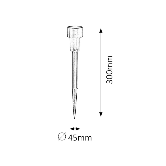 Solar 1 LED szolár napelemes solar kerti leszúrható lámpa Rábalux 8366