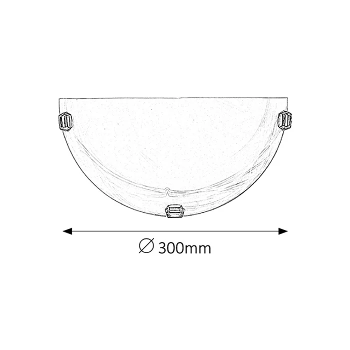 Rábalux Alabastro klasszikus fali lámpa króm körömmel E27 60W 3002