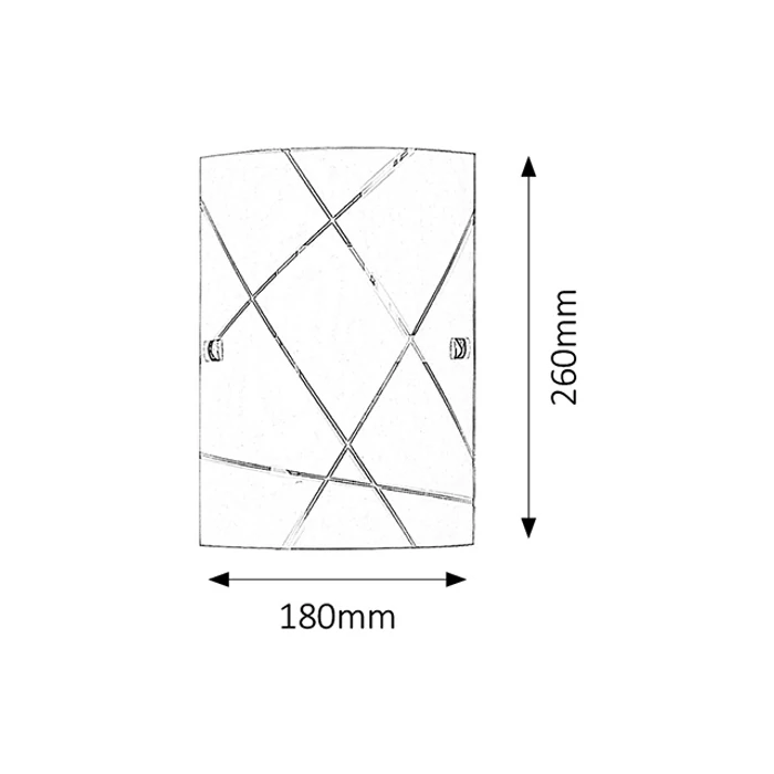 Rábalux Phaedra modern megjelenésű fali lámpa E27 60W 3697