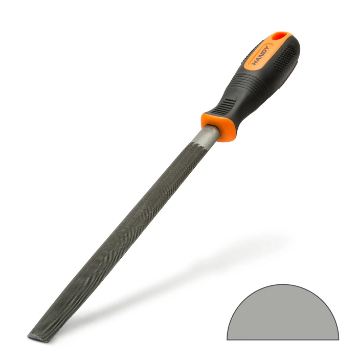 Handy precíziós reszelő, ráspoly fémhez 32cm félkör alakú 10612