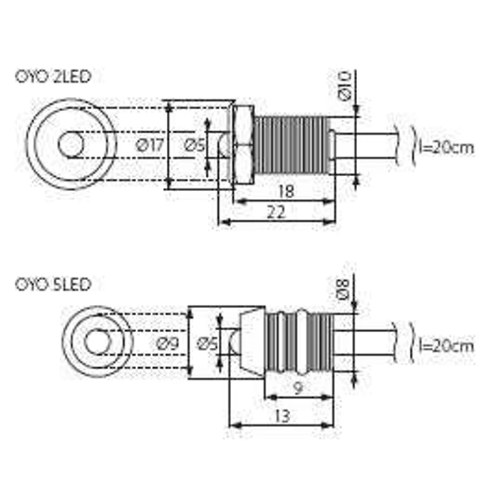 Kanlux LED csillagos égbolt 2x0,22W hideg fehér OYO 2LED-CW