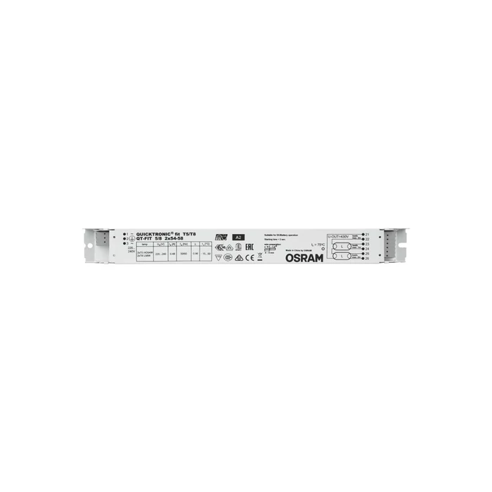 Osram QT-FIT5/8 elektronikus fénycső előtét T5-T8 2x54-58W 873842