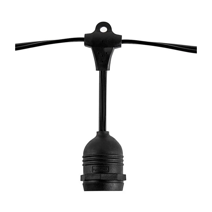 Optonica sorolható kültéri fényfüzér fehér 15db E27 foglalattal 14.4m IP65 230V OT5053